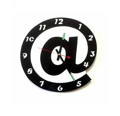 At The Rate Acrylic Wall Clock
