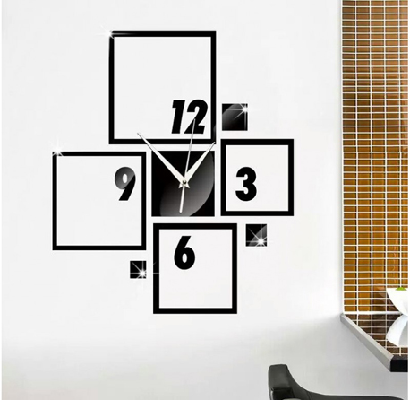 Square Box Acrylic Wall Clock
