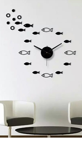 Fish Acrylic Wall Clock
