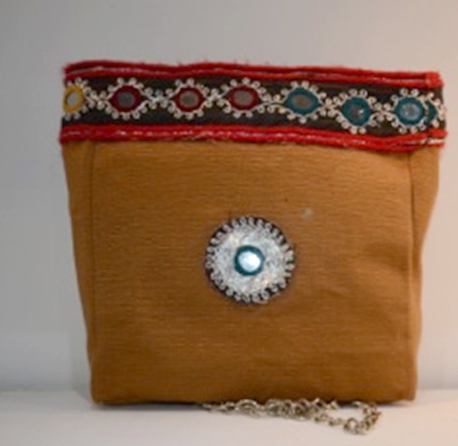 CLOTH BAG WITH MIRROR WORK